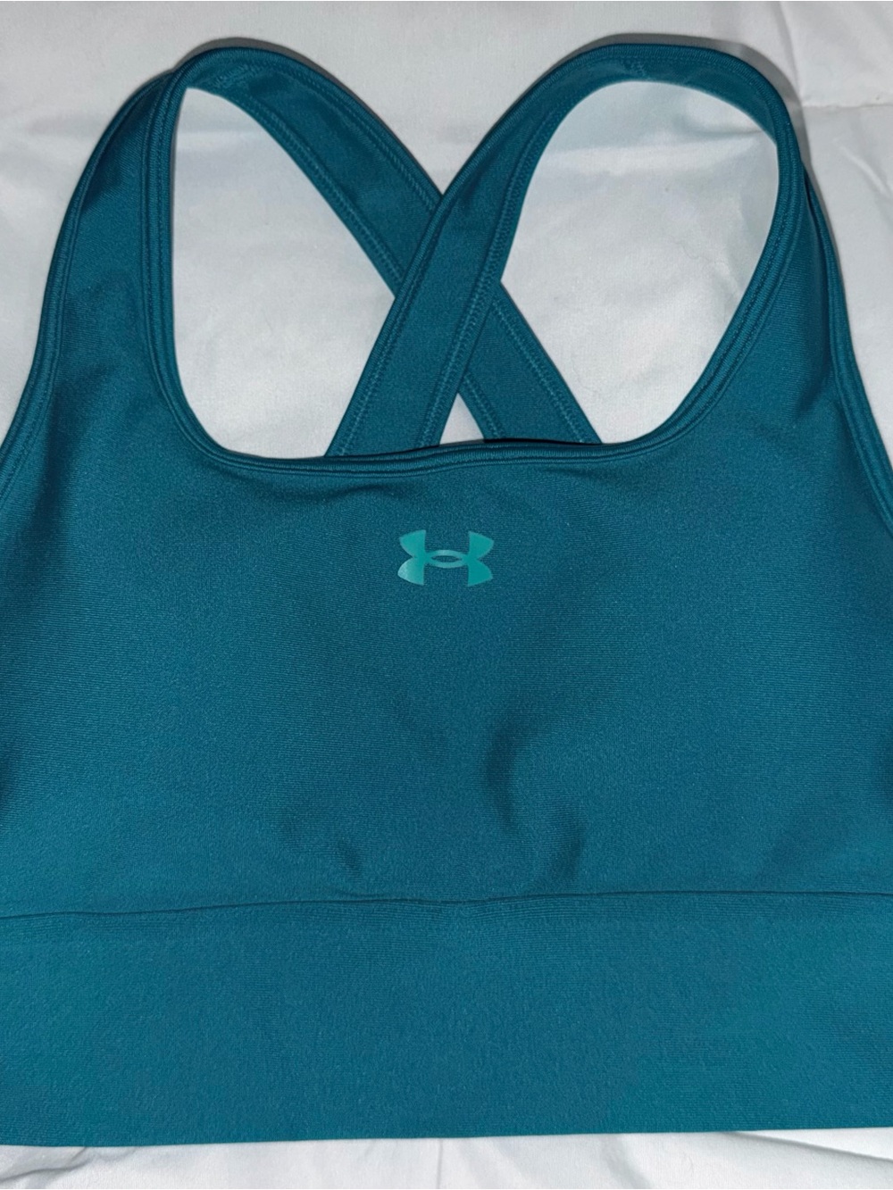 Under Armour Crossback Medium Support Sports Bra | Teal | Women’s Small | NWOT